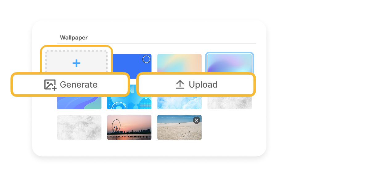 Visla Branding custom wallpapers as branded backgrounds for scenes
